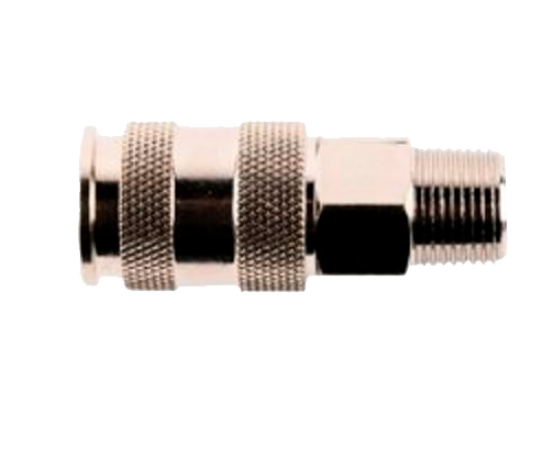Пневморазъём металлический 1/4" внеш. резьба, латунь