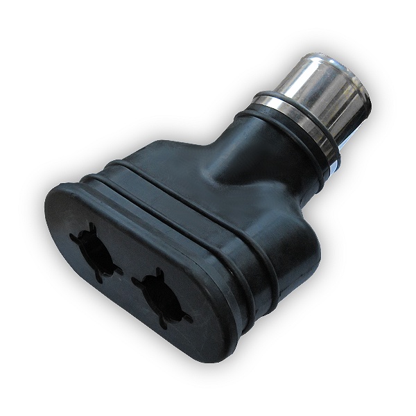 Насадка неопреновая 200x100 мм для шланга 76 мм