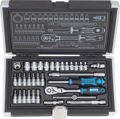 Набор торцевых головок 1/4" 33пр super lock