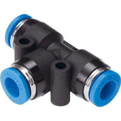 Тройник цанговый, 6 мм