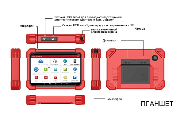 Диагностический мультимарочный сканер Launch CRP-919 MAX