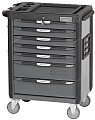 Тележка инструментальная, 7 выдвижных ящиков, серая