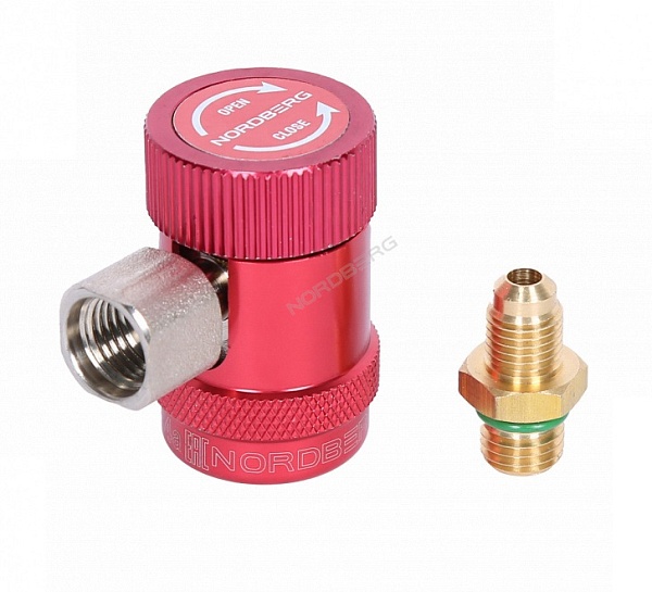 Муфта быстросъемная R134a высокое давление, красная