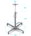 Стойка гидравлическая трансмиссионная, г/п 1000 кг