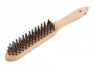 Щетка 5-рядная металлическая с деревянной ручкой