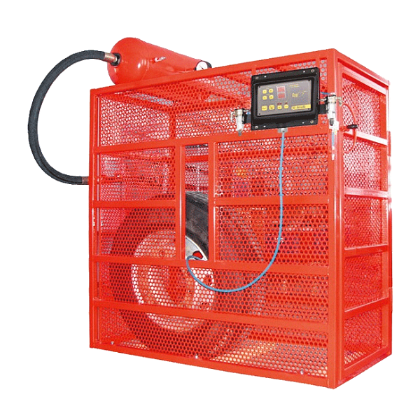 Пост накачивания грузовых колес (сетка, бустер)