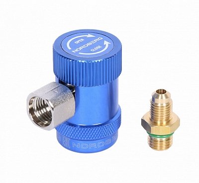 Муфта быстросъемная R134a низкое давление, синяя