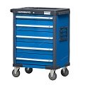 Тележка инструментальная 5 полок, синяя