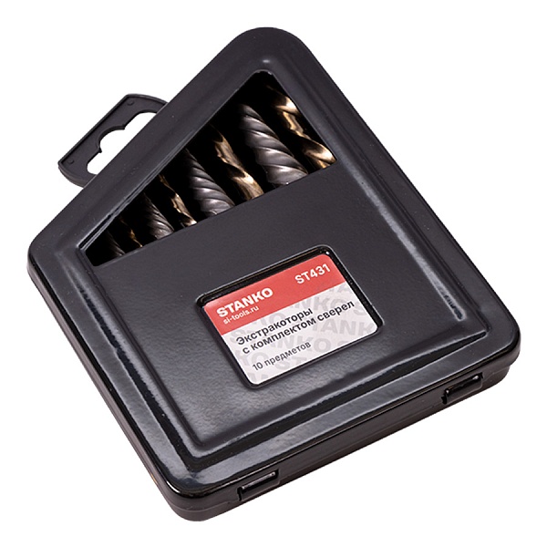 Экстракторы с комплектом сверел, 10 предметов