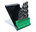 Набор сверл спиральных по металлу 1.0-10.0, шаг 1 мм, DIN 338, HSS-G, 10 предметов