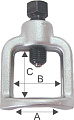 Съемник шаровых соединений "стакан" 23мм