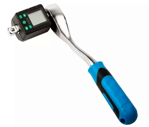 Динамометрическая насадка для трещотки, электронная, двусторонняя, 1/2, 200Нм