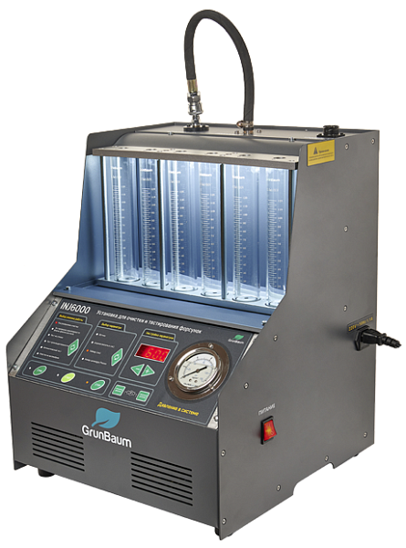 Стенд УЗ GrunBaum INJ6000, для 6-х форсунок с УЗ ванной