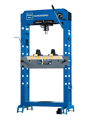 Пресс с пневмоприводом PRO, усилие 30 тонн, увеличенный стол, лебедка, подвижный цилиндр