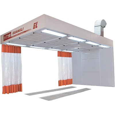 Пост подготовки к окраске с верхним пленумом Guangli, напольные решетки