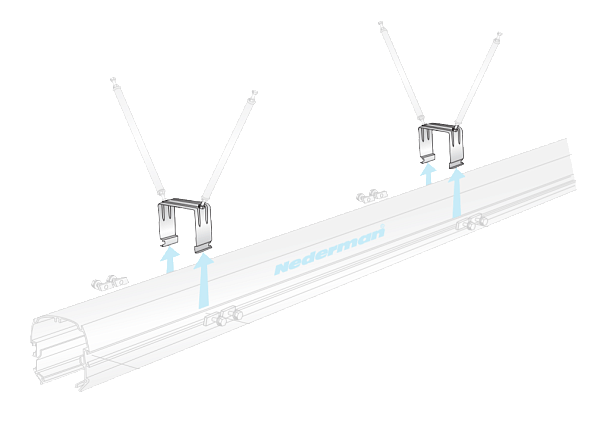 Кронштейн крепления рельсы 920 (5шт)