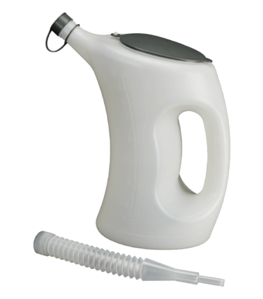 Измерительная емкость с крышкой и гибким сливом, 5 л