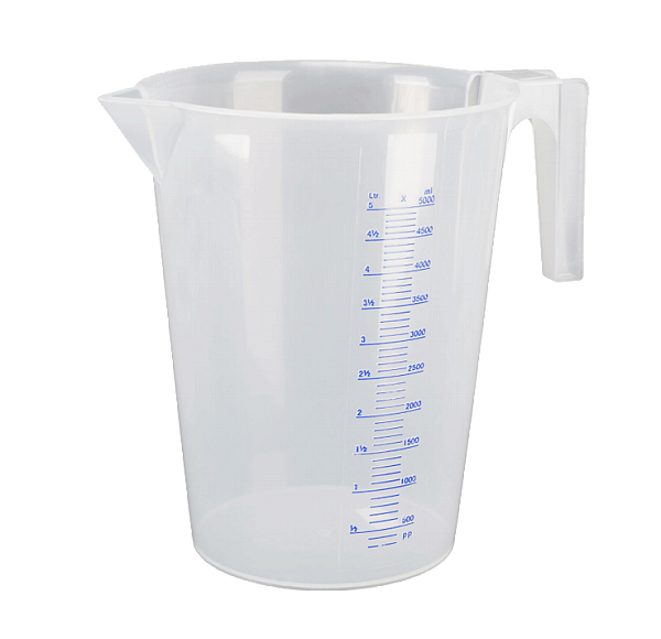 Мерная емкость 5л, прозрачная