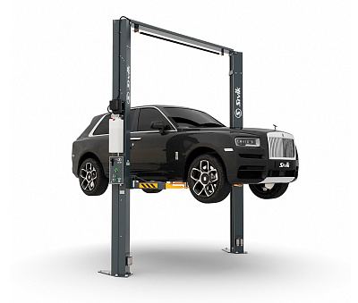 Подъемник двухстоечный, электрогидравлический, г/п 4.2 т, асимметричный, серый