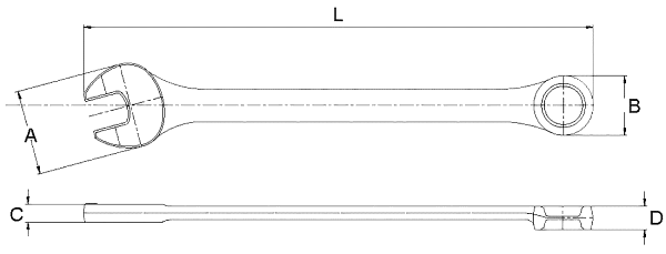 Ключ комбинированный 41мм