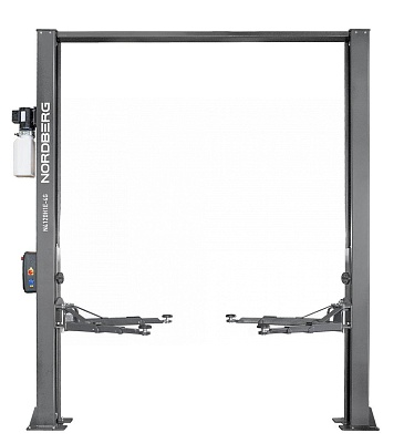 Подъемник двухстоечный, электрогидравлический, г/п 4 т (380В), H=4 м, электростопора, серый