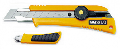 Нож OLFA для тяжелых режимов работы с резиновыми накладками, 18 мм
