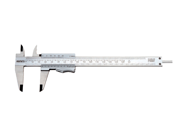 Штангенциркуль нониусный 0,05 мм, 0-200 мм, с зажимом