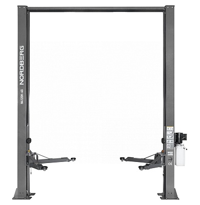 Подъемник двухстоечный, электрогидравлический, г/п 4 т (380В), H=3,6 м, серый