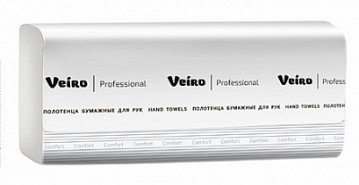 Полотенца для рук Veiro Professional Comfort V-сложение, 2 слоя